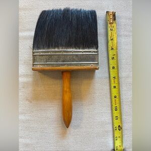 Vintage Paintbrush 6 inch wide No. 63. Nylon. Wood handle